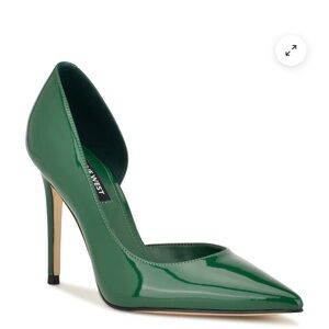 Nine West Emerald Green Patent Heels